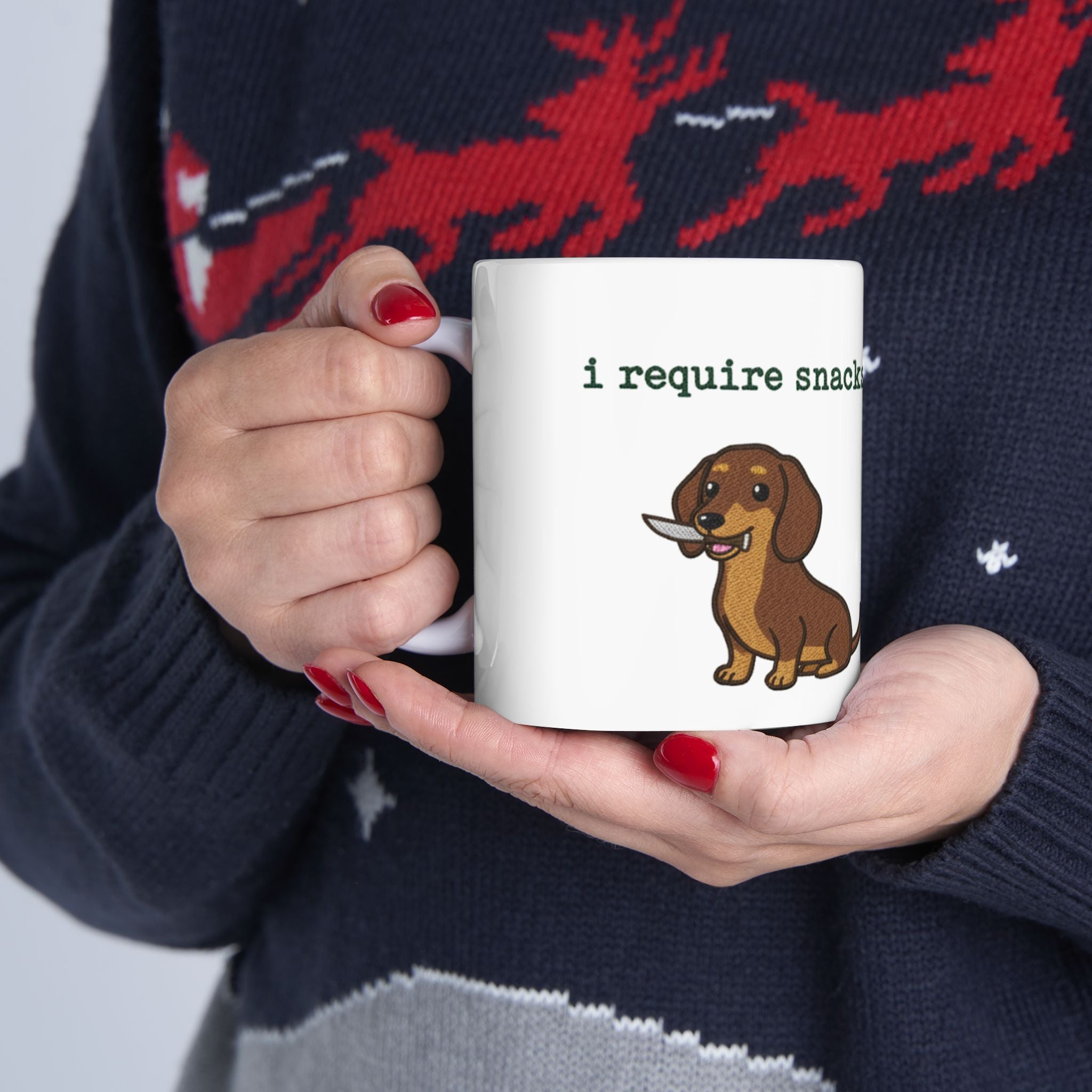 Dachshund I Need  A Snack Mug