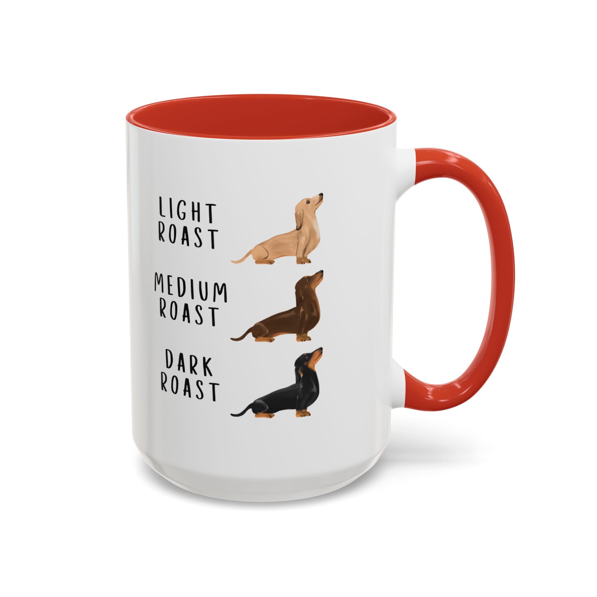 Dachshund Coffee Mug - Light, Medium, Dark Roast
