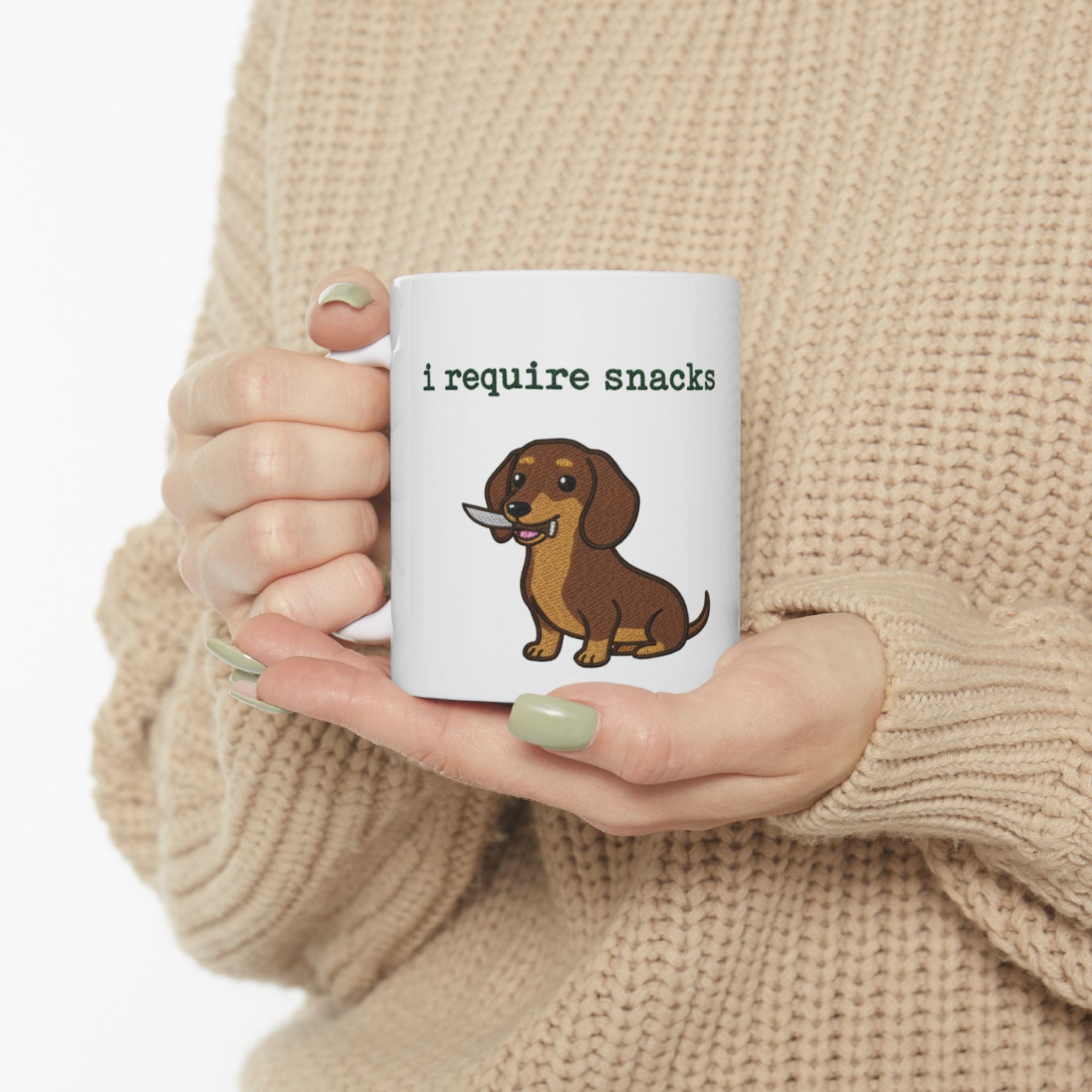 Dachshund I Need  A Snack Mug