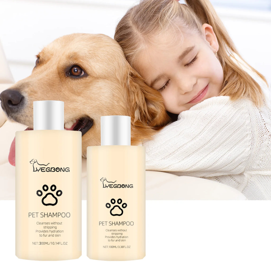 Yegbong Pet Shampoo – Anti-Flea, Itch-Relief & Moisturizing Dog & Cat Hair Wash (100ml / 300ml)