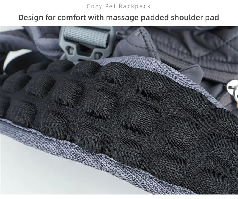 Winter Pet Backpack – Hands-Free Warm Dog & Cat Carrier for Small Pets (≤5kg), Windproof & Safe Travel Bag