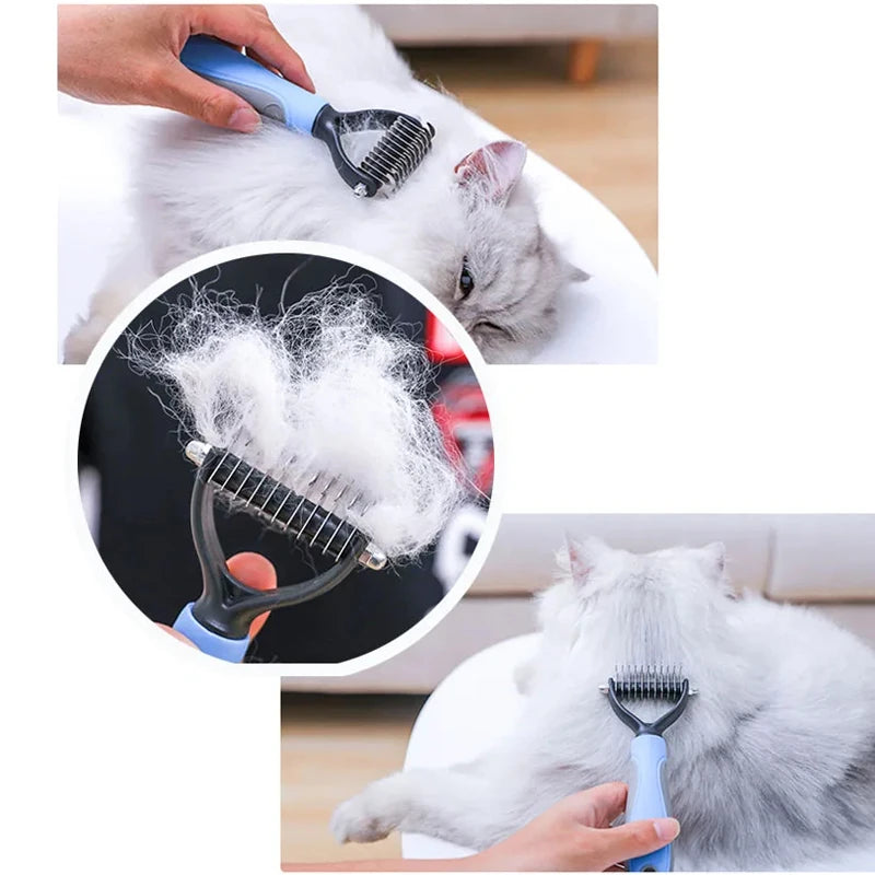 Multifunction Pet Deshedding Brush Dog Hair Remover Pet Fur Knot Cutter Puppy Cat Comb Brushes Dogs Grooming Shedding Supplies