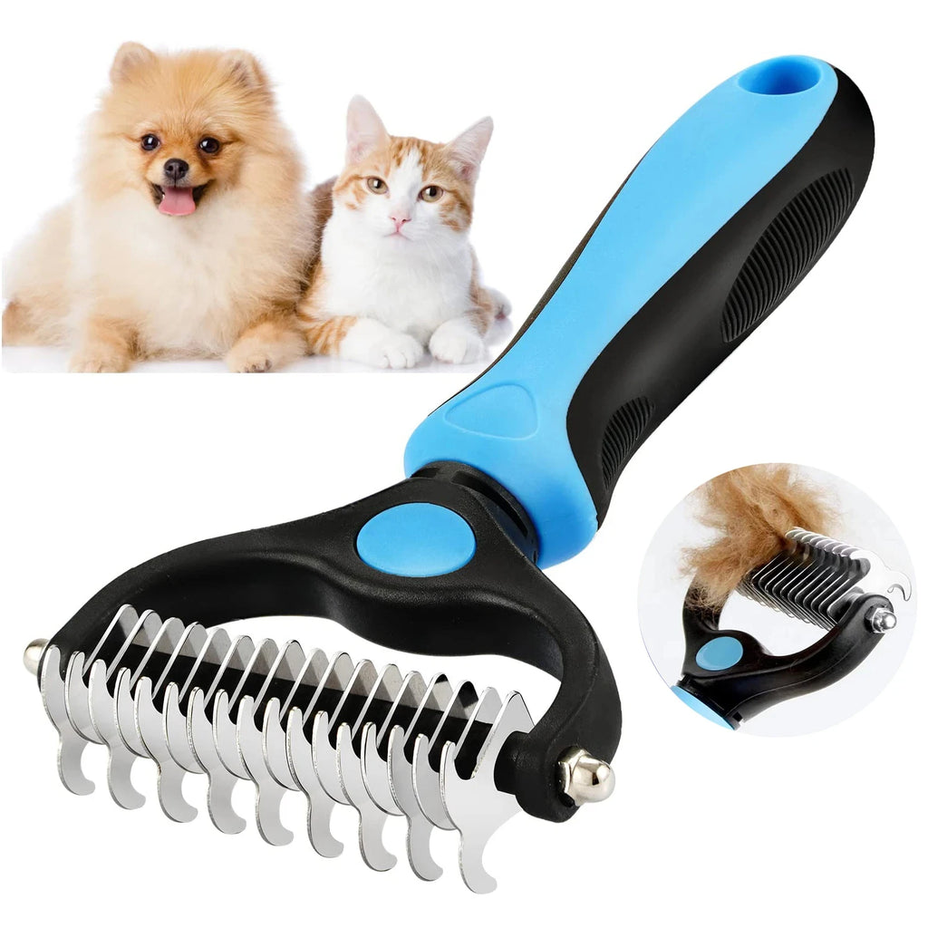 Multifunction Pet Deshedding Brush Dog Hair Remover Pet Fur Knot Cutter Puppy Cat Comb Brushes Dogs Grooming Shedding Supplies