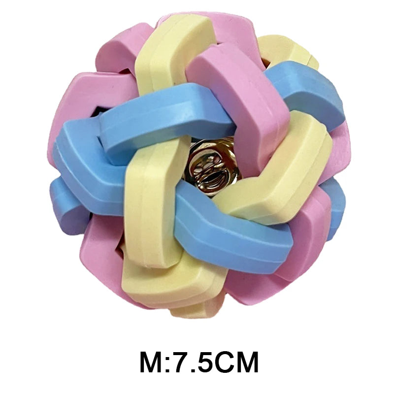 Interactive Dog Chew Ball – Durable Colorful Toy for All Breeds | Teething Relief