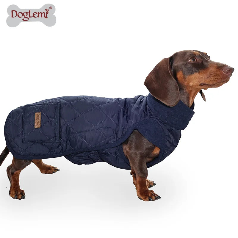 Winter Dog Vest – Warm Thickened Cotton Coat for Dachshunds & Small Breed