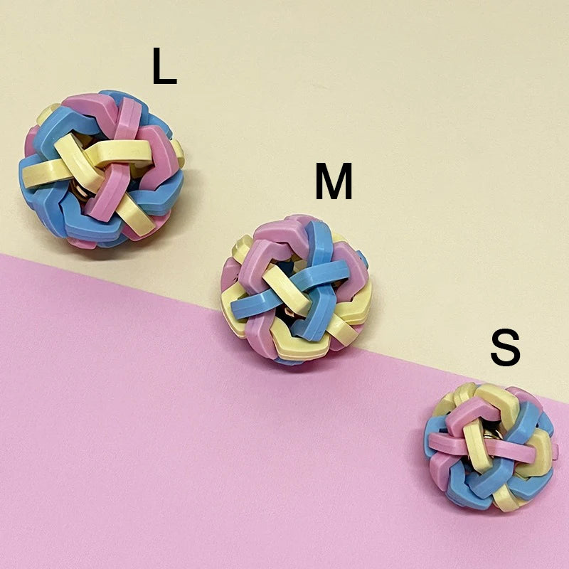 Interactive Dog Chew Ball – Durable Colorful Toy for All Breeds | Teething Relief
