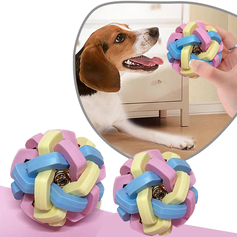 Interactive Dog Chew Ball – Durable Colorful Toy for All Breeds | Teething Relief