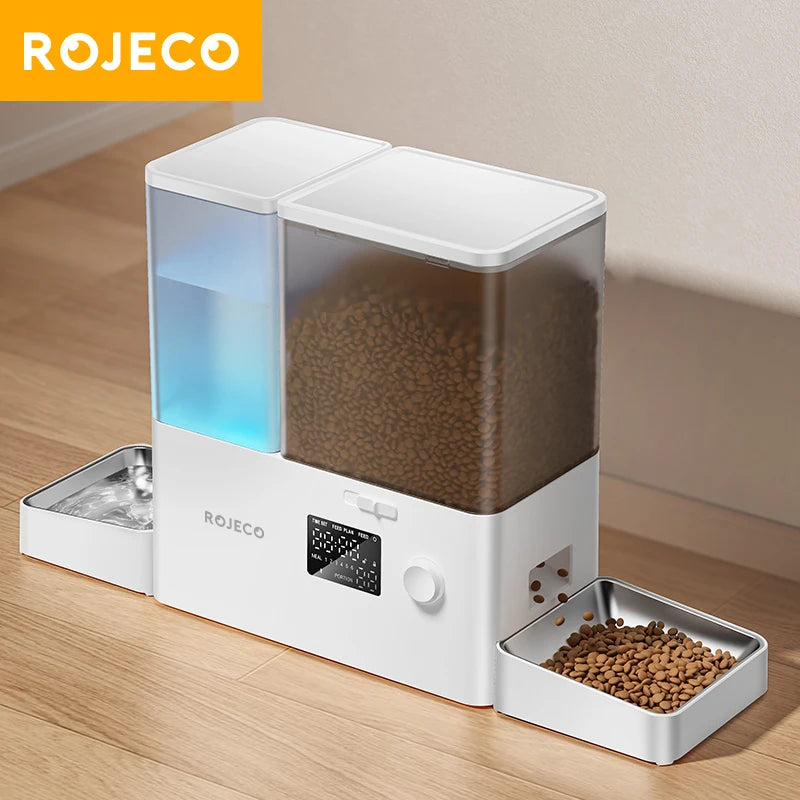 Smart Automatic Dog Feeder – 5L LCD Display Pet Food Dispenser for Dogs