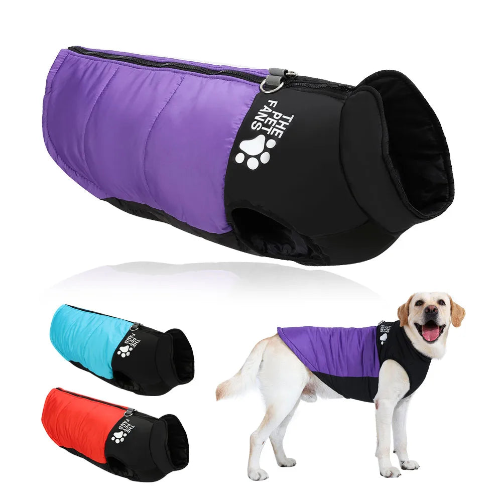 Winter Dog Jacket – Windproof & Cozy Coat for Medium and Large Breeds