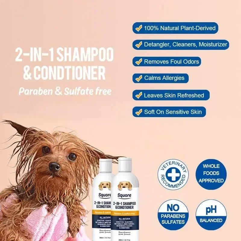 Puppy Shampoo And Conditioner 2 In 1 Natural Moisturizing Shampoo