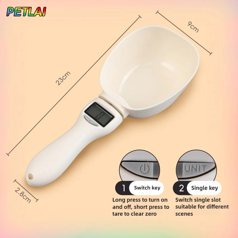Smart Pet Food Measuring Scoop – Electronic Scale Spoon for Dogs