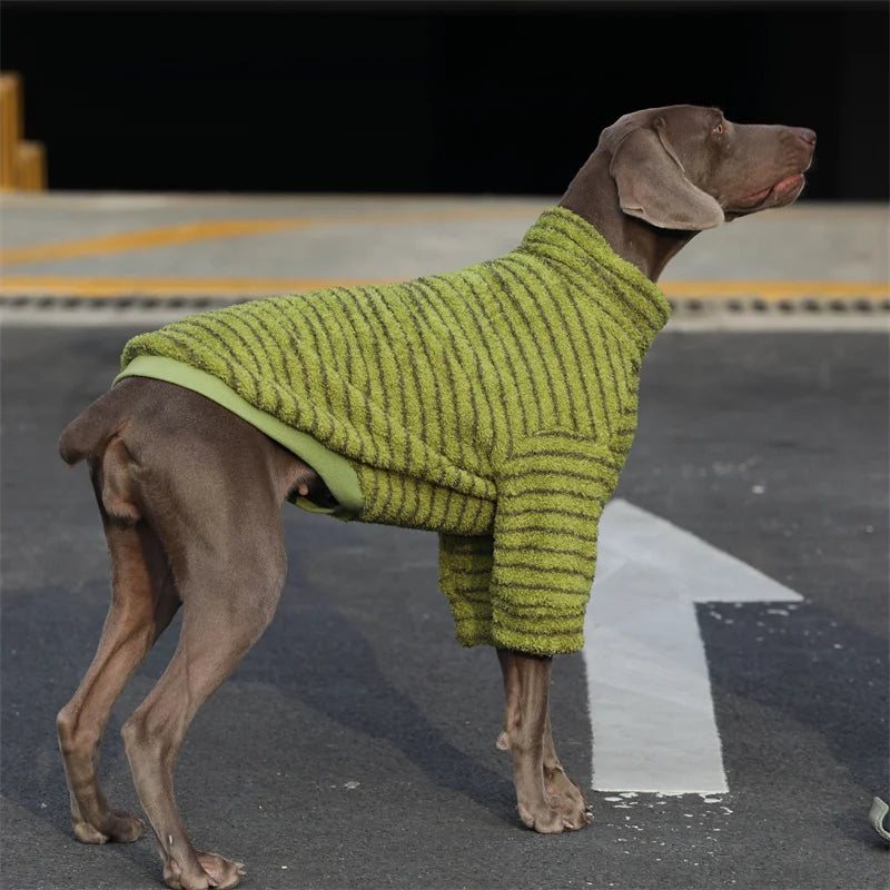 Winter Big Dog Clothes Dog Hoodie Coat Samoyed Weimaraner Labrador Golden Retriever Border Collie Husky Dog Costume Pet Apparel