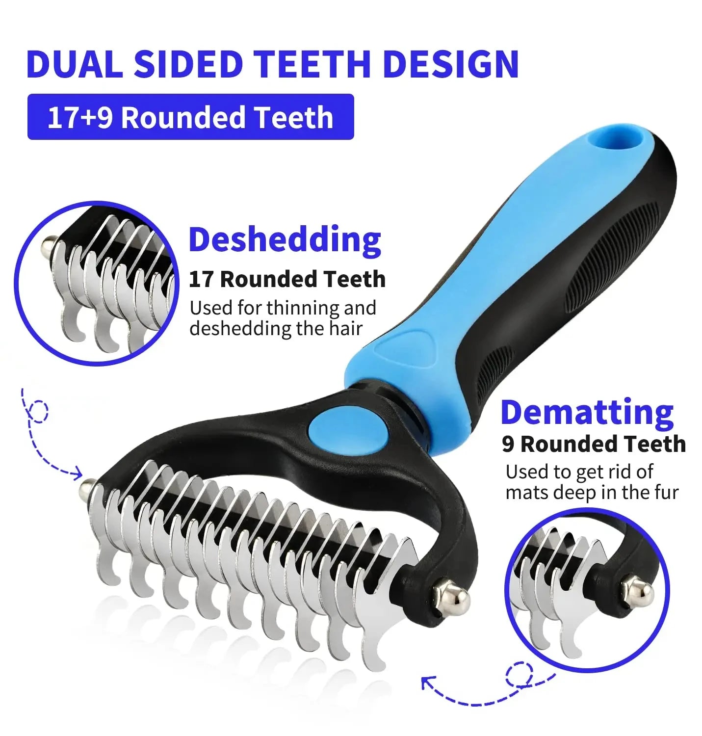 Multifunction Pet Deshedding Brush Dog Hair Remover Pet Fur Knot Cutter Puppy Cat Comb Brushes Dogs Grooming Shedding Supplies