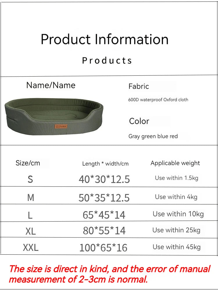 Orthopedic Waterproof Dog Bed – Premium Comfort Mat for All Breeds