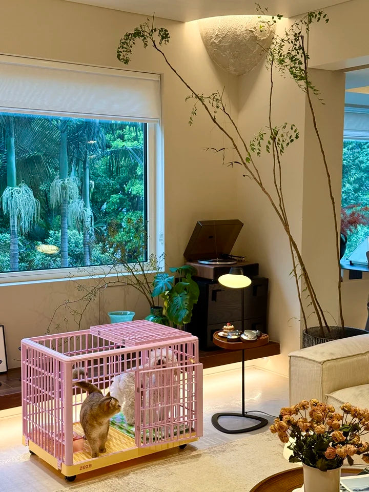 Indoor Dog Crate & Playpen – Escape-Proof Training Kennel for Small and Medium Dogs