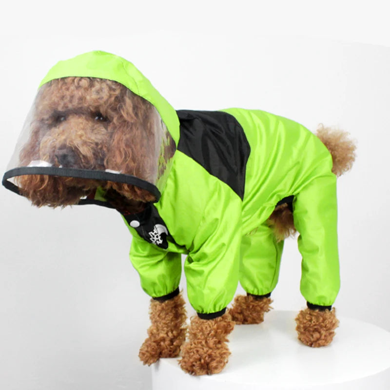 Waterproof Dog Raincoat – All-Weather Jacket with Reflective Safety for All Breeds