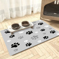 Absorbent Dog Feeding Mat – Leak-Proof, Easy-Clean, Washable Pet Placemat with Fun Desig