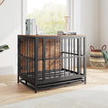 VECOCHO Multi-Functional Dog Crate Furniture – Heavy-Duty Kennel with Removable Tray & Side Table