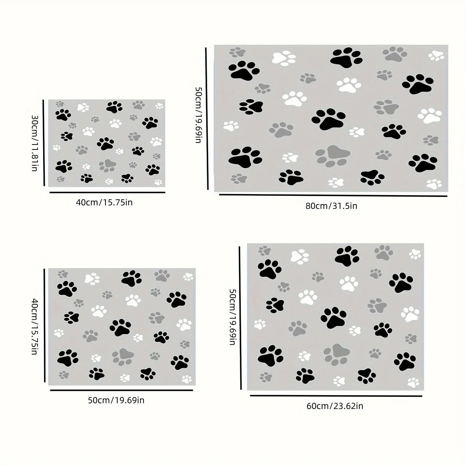 Absorbent Dog Feeding Mat – Leak-Proof, Easy-Clean, Washable Pet Placemat with Fun Desig