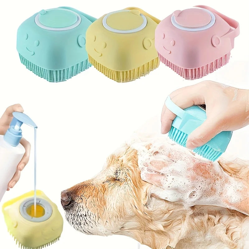 Silicone Soft Rubber Pet Shower Brush