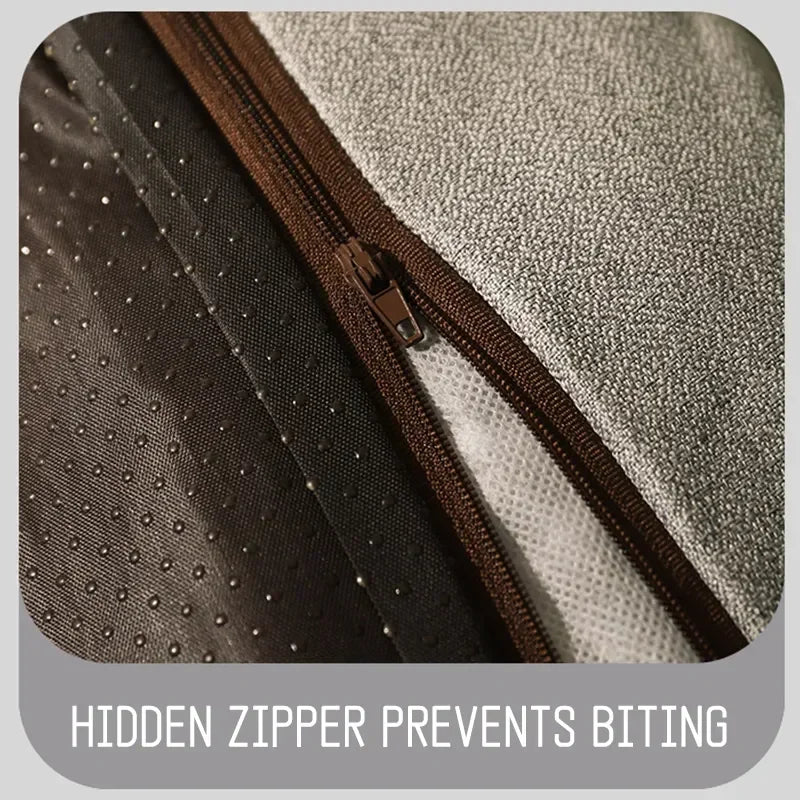 Removable Washable Pet Bed – Winter Warm Fluffy Dog & Cat Mat with Luxury Plaid Design